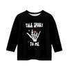 Print Tops For Youth Girls 5-16 Years Round Neck 3/4 Sleeves T-Shirts Trendy Tops Outfit Tees