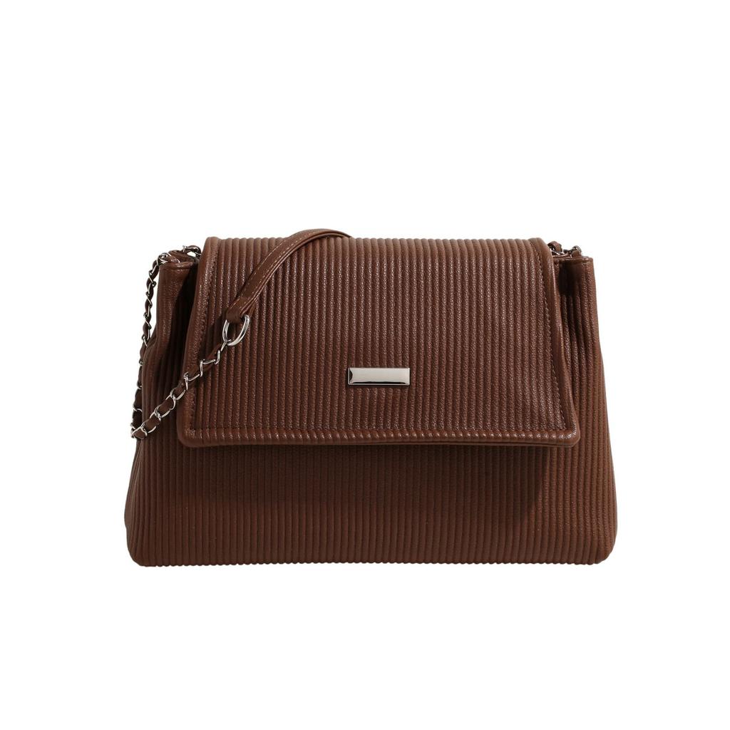 Prémiová retro skládaná taška přes rameno, dámská módní řetízková taška přes rameno