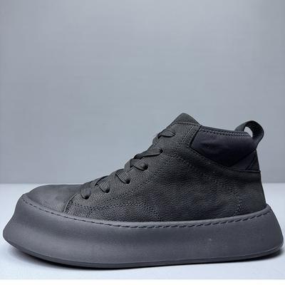 2025 Direct Supply Casual Retro Matte Leather Martin Boots Men's 2025 Autumn and Winter Leather Wear-resistant High-top Shoes Board Shoes