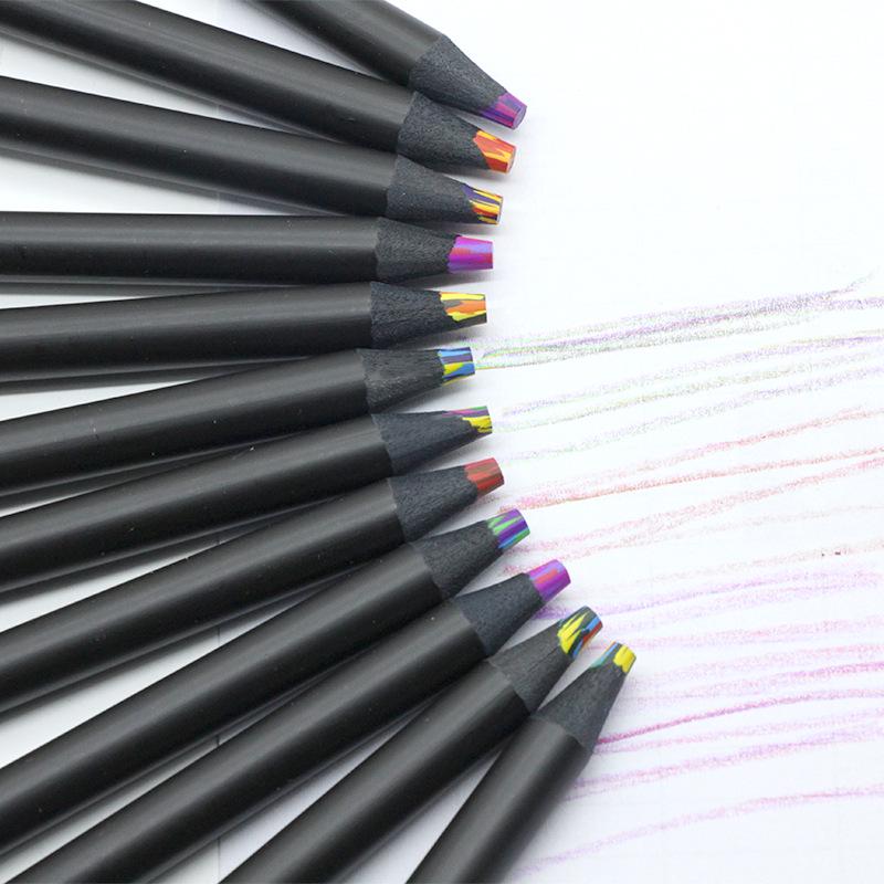 12-Farben Cross-Border Regenbogenstifte & 8-Farben Mehrkern-Pinselset für Kinder