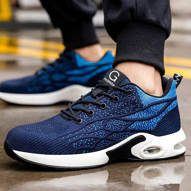 Steel Toe Anti-impact And Anti-piercing Work Shoes Man Indestructible Men's Safety Shoes Lightweight Slip Resistant Sneaker