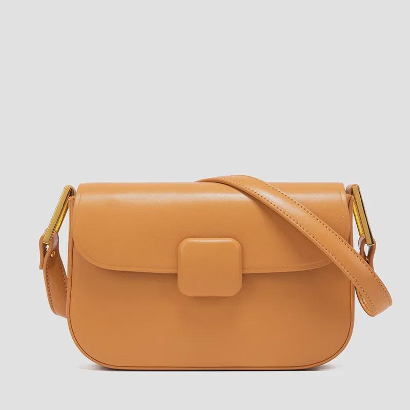 Women's Candy Color High-End Square Buckle Crossbody & Shoulder Bag