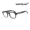 Eyeglass Frames MB0123O 001 Round Horn-rimmed Glasses for Women and Men