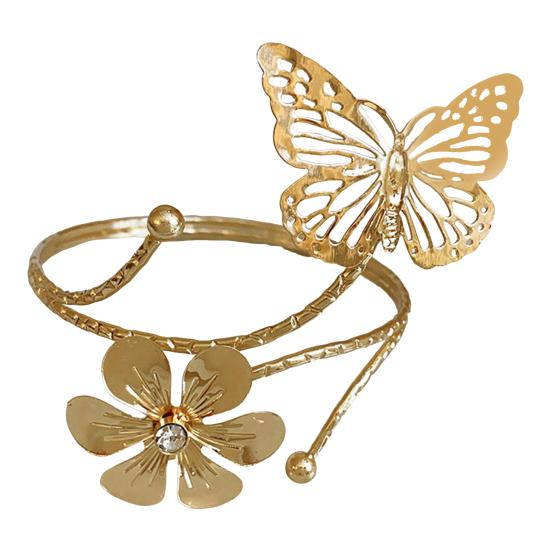 Curtain Buckle Retro Floral Carving Design Butterfly Flower Shape Curtain Fasteners Artistic