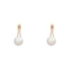 Sleek Simple Graceful Small Pearl Pendant Earrings Woman Latest Stylish Celebration Party Event Ladies 'Unusual Dangle Stylish Jewelry Earrings
