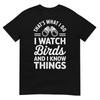 Bird Art For Unisex Unisex Kid Bird Watching Birding Birdwatcher TShirt