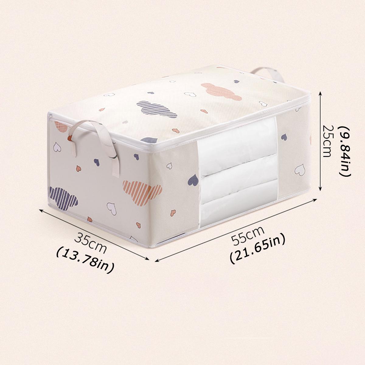 

1 шт., стеганая сумка для хранения одежды, влагопыленепроницаемый органайзер, большая емкость, пододеяльник, сортировка сумок, органайзер, держатель на молнии, новый as show