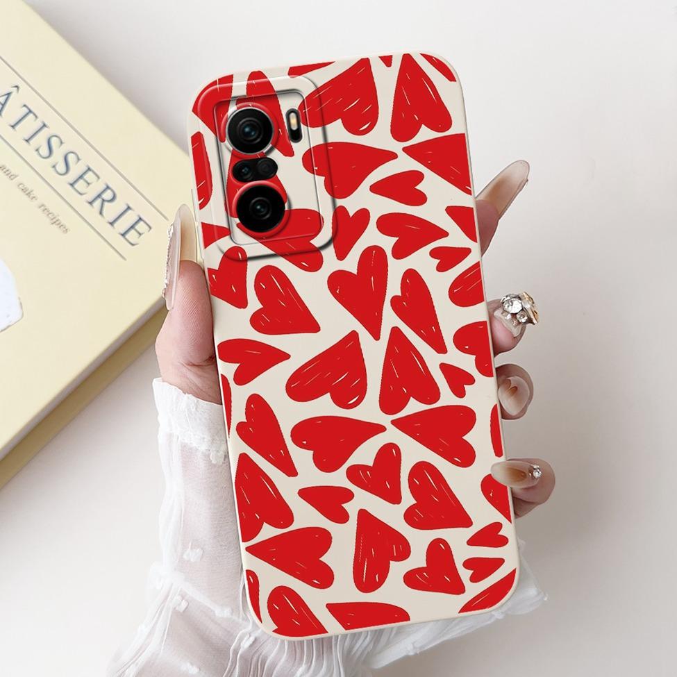 For Xiaomi Poco F3 Case Silicone Cute Cat Fashion Butterfly Flowers Love Funny Painted Phone Case M2012K11AG