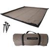 Nameless Age Picnic for with Outdoor Dark Khaki NGOS-300 Sheet, Thick, Large, 2-3 People, Water-Repellent, Compact, Portable, Pegs, Mat, Freestanding,