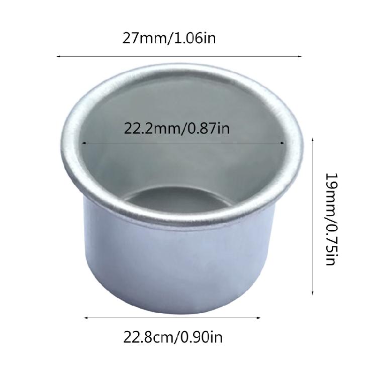 Set of 50 Aluminium Candle Cups Holder Candlestick Candle Drip Protectors Decor