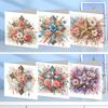 6Pcs Ballet Animals Faith DIY Diamond Painting Greeting Card Rinestone Embroidery Arts Craft Cards Kit Birthday Gift for Friend