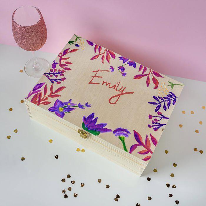 Boîte de Rangement - Creative Deco - A4 - Bois - Beige - 33,8x24,8x10 cm