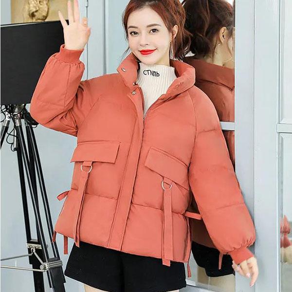 Damen Daunenmantel Winter Dicke Jacke Koreanische Version Locker Niedlich Ins Hongkong Wind Brot Kleidung Kurzer Abschnitt Baumwolljacke