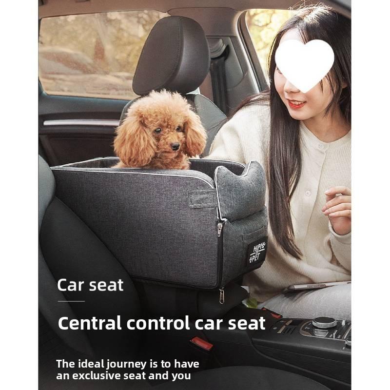 Trasportino per Auto per Animali Domestici con Calore e Cuscino Rimovibile per Cani Piccoli