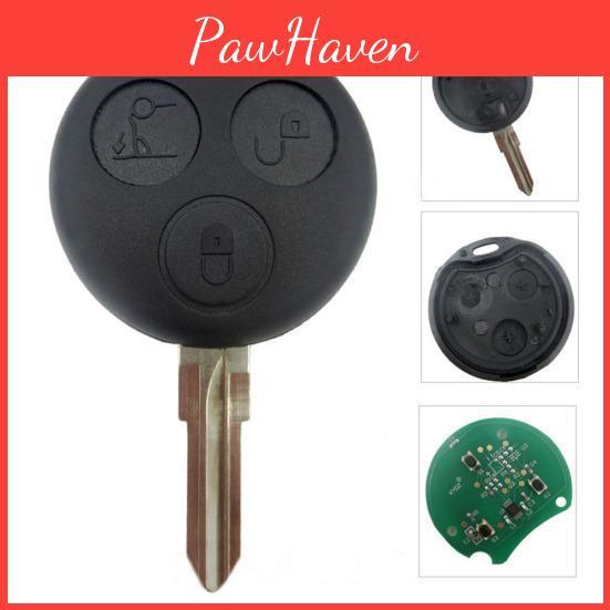 Buttons 3 Smart 43392mhz Remote Key For Benz Smart Fortwo Forfour Roadster