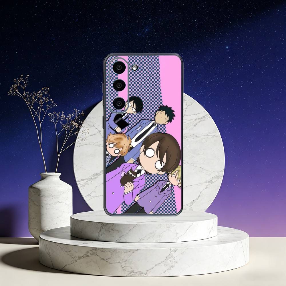 O-Ouran High School Host Club Phone Case For Samsung Galaxy A73,A72,A71,A70,A53,A52,A51,Others Soft Black Cover