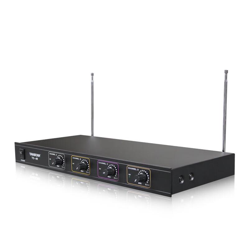 TAKSTAR TC-4R 4-Channel VHF Wireless Lavalier Microphone System
