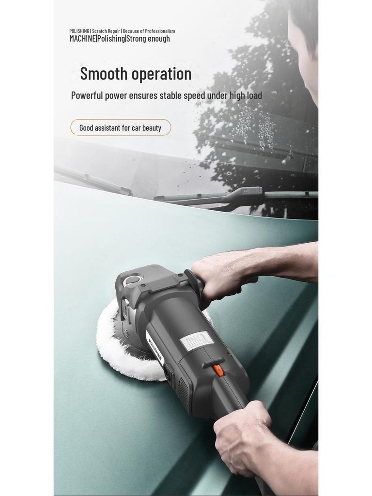 7-Inch 8-Speed Car Polisher 220V: Car Waxing, Glazing, Sealing & Tile Repair Machine