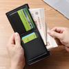 Men’s PU Leather Bifold Wallet Vintage Slim Credit Card Holder Business ID Cash Pocket Compact Coin Purse Retro Minimalist Wallet
