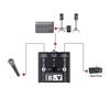 ABUO-1 In 2 Out XLR Audio Switcher XLR Audio Source Switcher For Microphone Sound Card Mixer 2 Male XLR 1 Female 6.5+XLR