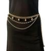 Retro Metal Waist Chain Women's Fashion High Sense CCB Ball Multi-layer Waist Chain with