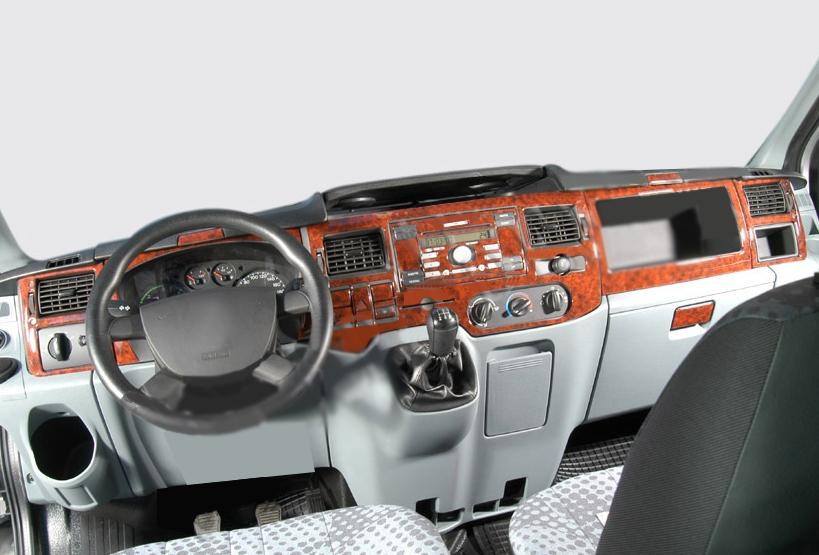 

Накладки на панель (2006-2025) Дерево для Ford Transit