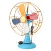 Vintage stolní ventilátor Retro styl Nádherné barvy Kovová široká základna Antický stolní ventilátor Dekorace pro výlohu Dekorace chodby