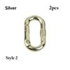 Hiking Snap Bottle Hooks Outdoor Carabiner Spring Oval Rings Handbags Clips Bag Belt Buckles