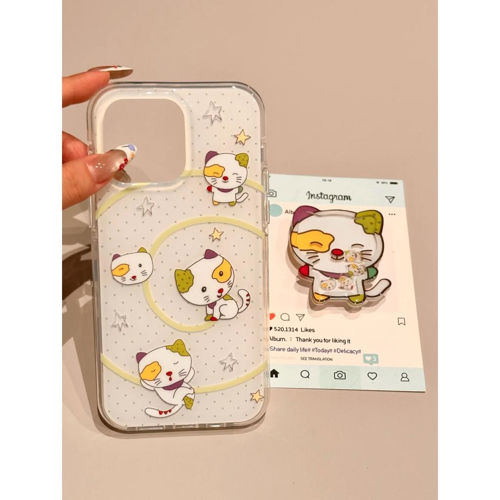 Single Layer Funny Cat for Apple 16promax/15/14/13 All-inclusive Mobile Phone Case for IPhone15p