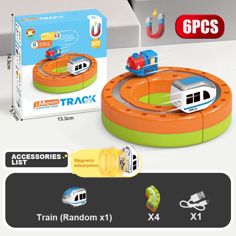 Magnetic Levitation Track Car Toy for Kids – High-Speed Rail Building Blocks