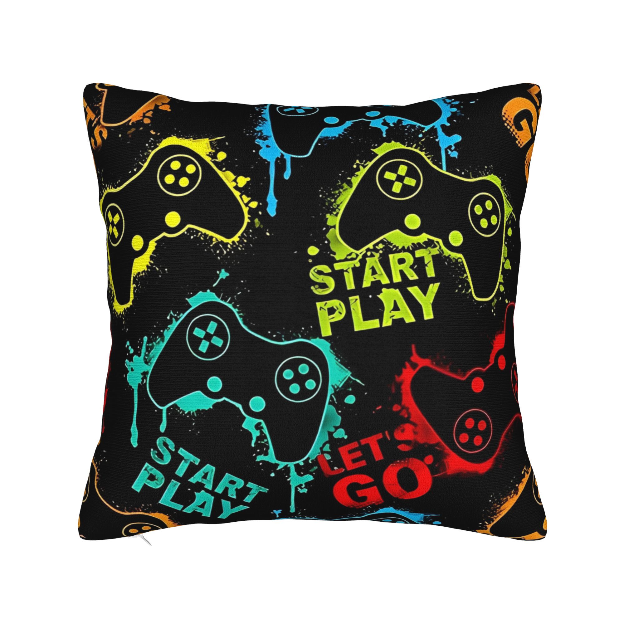 

Hot Colorful Game Gamepad Pillow Case Comfy Pillow Cover For Sofa Car Home Decor Kawaii Pillowcases 30cmx30cm