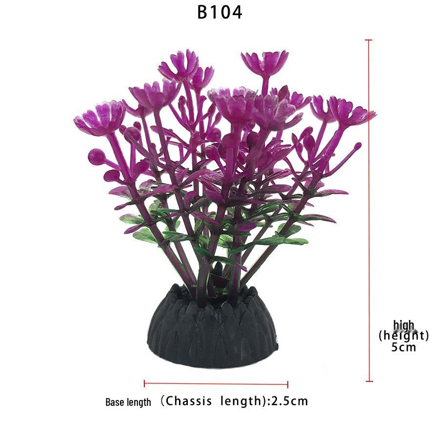 Aquatic Plant Mini Landscape: Fish Tank Simulation with Seaweed and Succulents