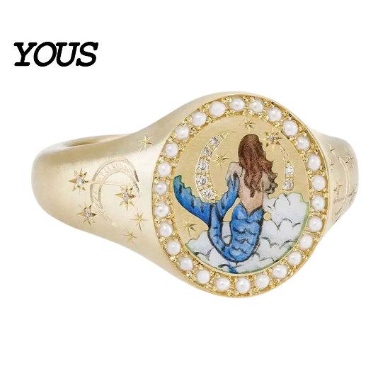 Electroplated Ring Finger Ring, Butterfly Heart Rabbit Pattern Band, Imitation Design Technology for Lover Daily Wear Accessories Special-shaped