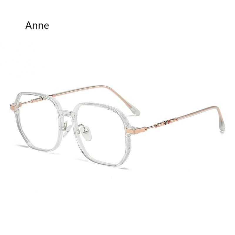 Korean Oversized Anti Radiation Eyeglasses for Women/Men Metal Frame Eyeglass Anti Blue Light Eyewear gafas de lectura