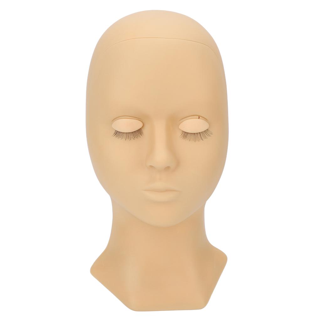 Eyelash Mannequin Head Detachable Eyelash Extension Makeup Practice Elastic Soft Silicone Head Mold