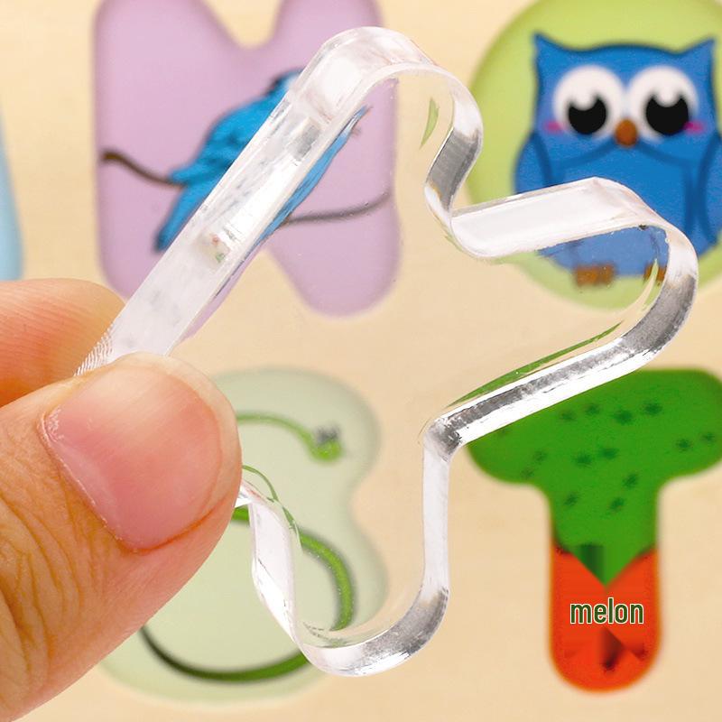 Children's 3D Wooden Alphabet Puzzle: Educational Handcrafted Toys for Matching & Classification