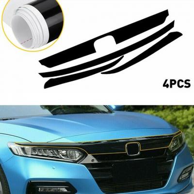 Černá krycí fólie pro odstranění chromu pro 2018-20 Honda Accord Sedan V-lišta přední mřížky