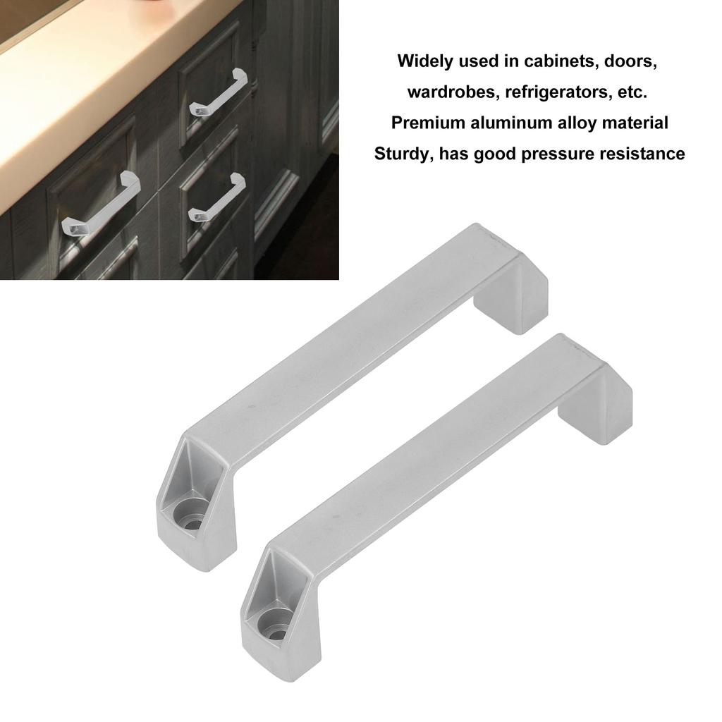 2 Pcs Door Handle Pull 180mm Hole Spacing Aluminum Alloy High Strength Cabinet Pull Modern Gate Handle