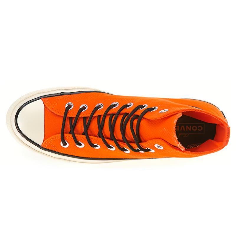 Converse 1970s Gore-Tex Round-toe Lace-up High-Top Canvas Shoes Unisex Orange