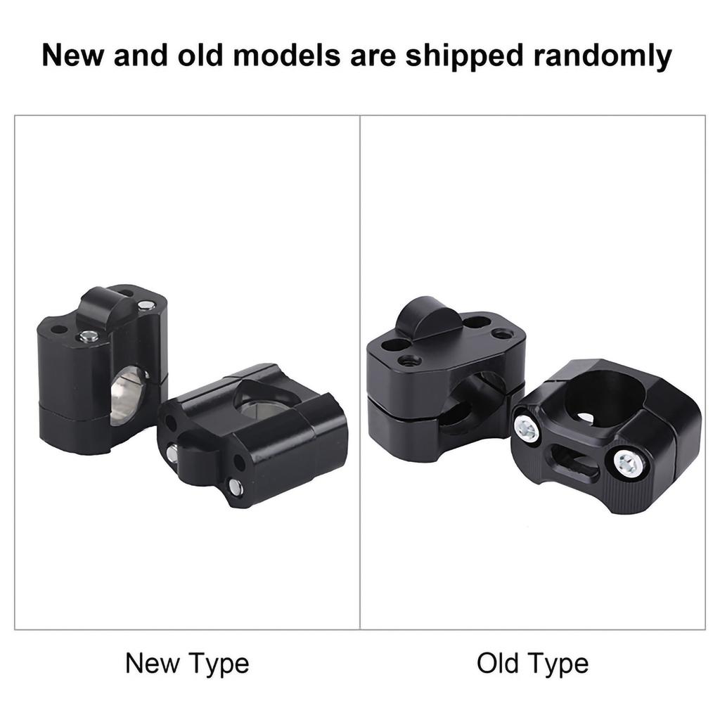 Aluminum Alloy 28mm 1 1 8  Motorcycle Handlebar Handle Fat Bar Mount Clamps Riser Black