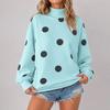 Women's Casual Printed Long Sleeve Crewneck Sweatshirt Top for Daily Wear