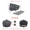 QJBOMTO Motorcycle Saddlebag Side Bag Saddlebag Sportster PVC Leather Waterproof Side Tool Bag Universal Storage Tool Bag for Size Right Side -