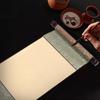 TEHAUX Hanging Scroll Calligraphy Scroll, Xuanshi White with Double Scrolls, Antique Style Blank Canvas for Calligraphy, Ink Painting, and Traditional