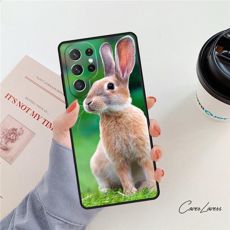 

Bunny Rabbit Night Sky Moon phone case For Samsung Galaxy S24 S25 S23 S22 Ultra Note 10 20 Plus S20 S21 FE Cover Note10 Pro(Plus)
