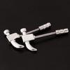 1 Pair Novelty Hammer Shape Stainless Steel Nipple Ring Bar Piercing Jewelry