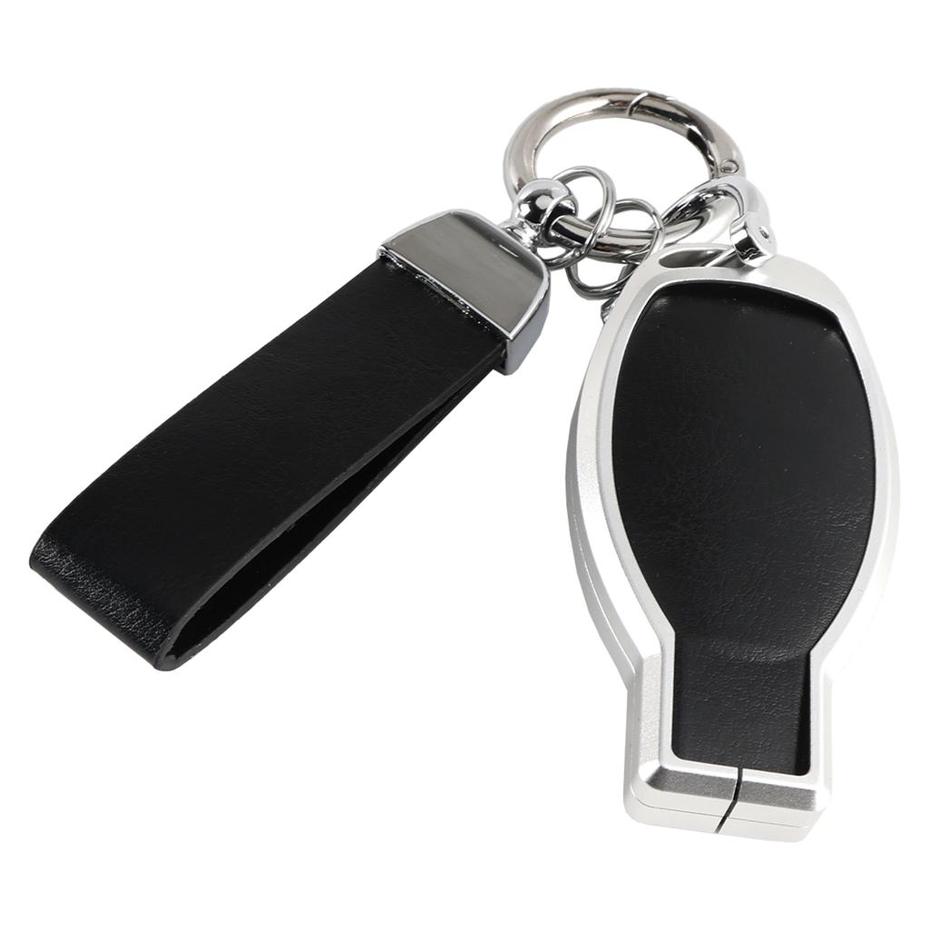 Lederlegierung Aluminium TPU Autoschlüssel Schwarz Etui Hülle Für Benz GLC GLK CLS