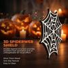 Decorative Mats for Party Halloween Spider Web Wooden Coaster Anti-Slip Wood Cup Mat with Figurine Natural Pine Coasters Thermal Insulated