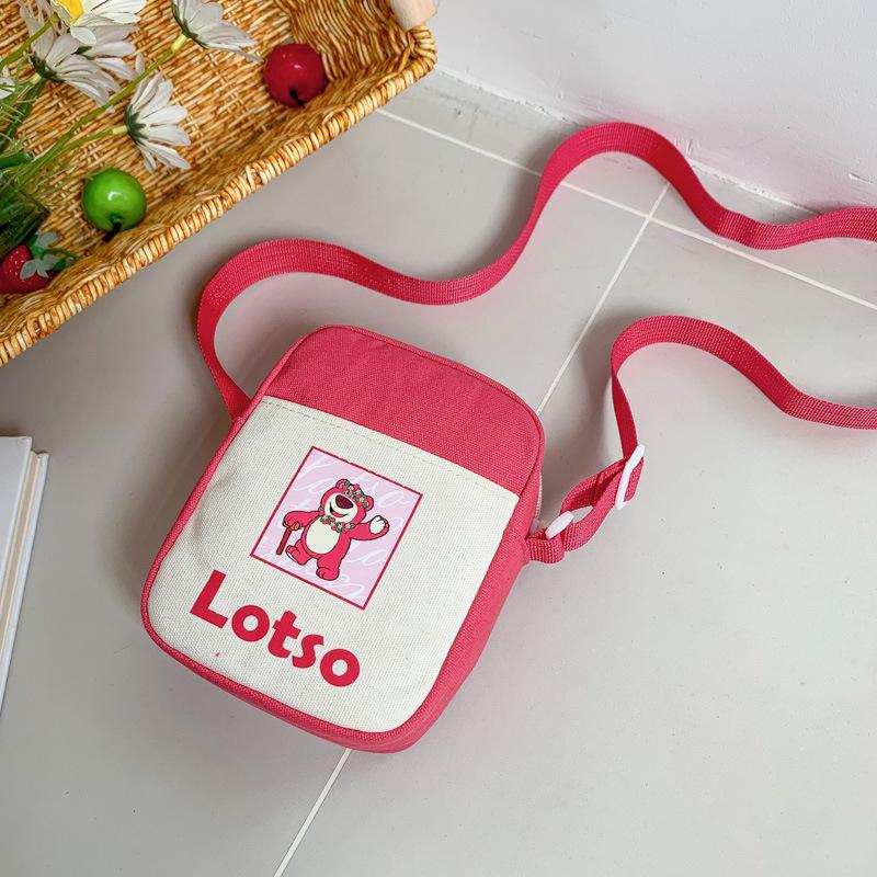 

Милая маленькая сумка Новая мультяшная сумка-мессенджер Сумка на плечо из парусины с цветным блоком и изображением медведя Женская студенческая сумка для мобильного телефона для отдыха