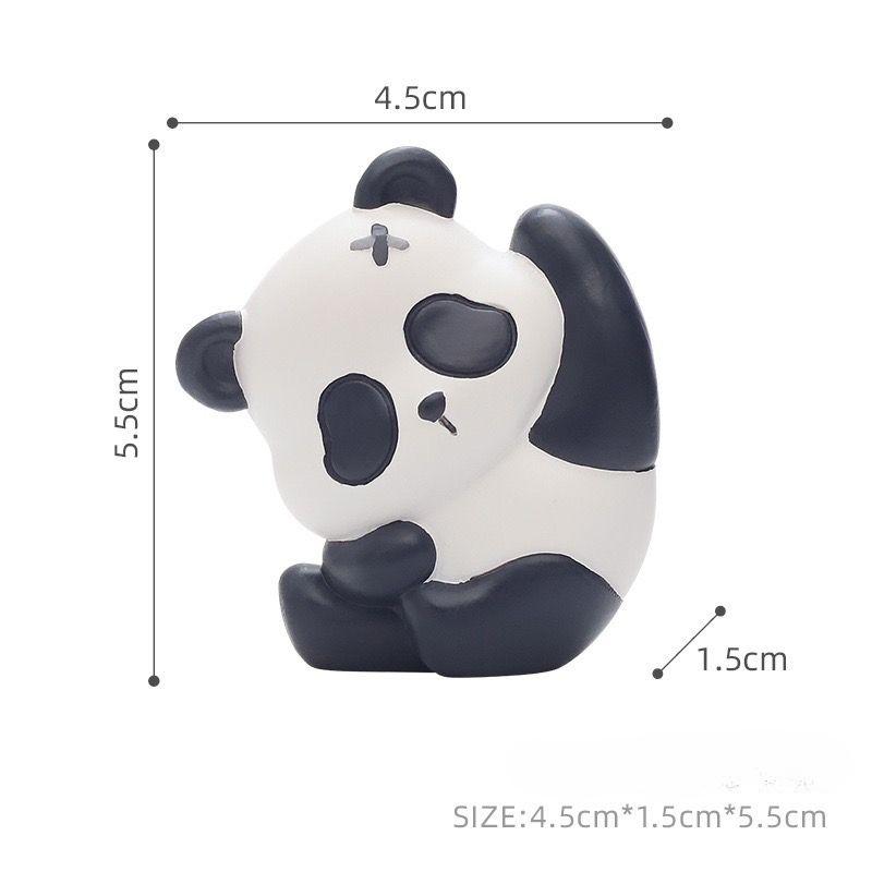 

Милая и озорная панда смоляная наклейка для выключателей и розеток, 3D настенная декоративная наклейка для гостиной и спальни Stretch Panda Switch Sticker