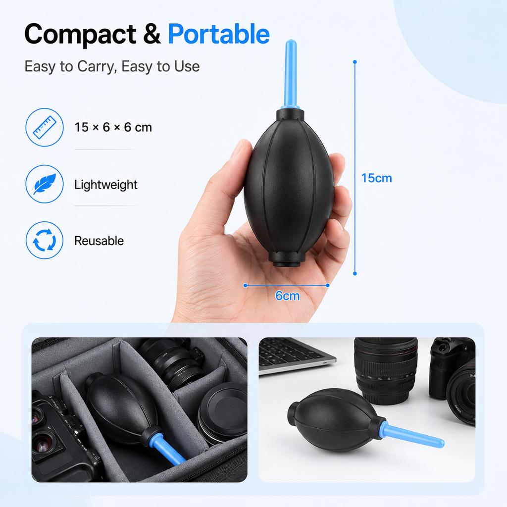 Camera Lens Air Blower Rubber Bulb Dust Cleaner for DSLR SLR Digital Camera Sensor Keyboard Laptop Electronics Cleaning Tool Mass Air Flow 3